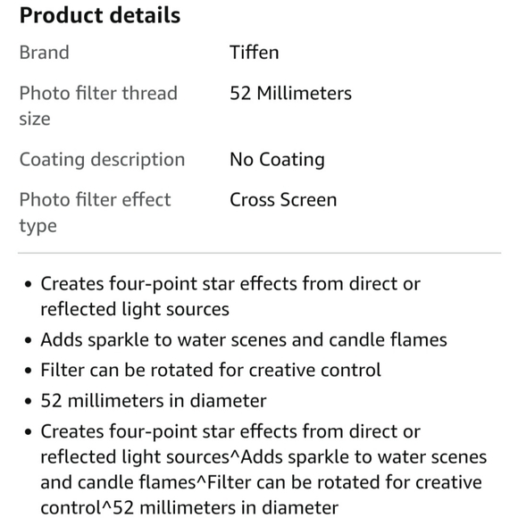 Tiffen 📷 Lens Filter 52 mm - Picture 4 of 7